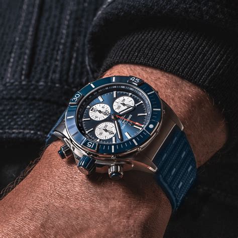 breitling super chronomat blue